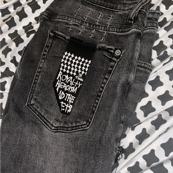Ksubi Black Slim Straight Jeans